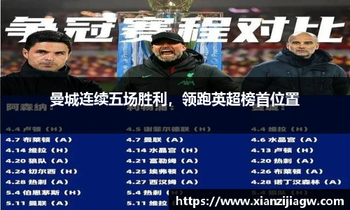 曼城连续五场胜利，领跑英超榜首位置